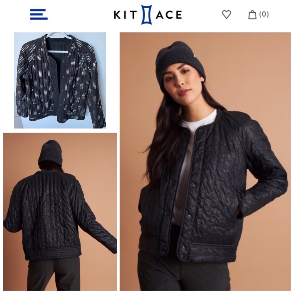 KIT AND ACE | Reversible Bomber Jacket Silk Large